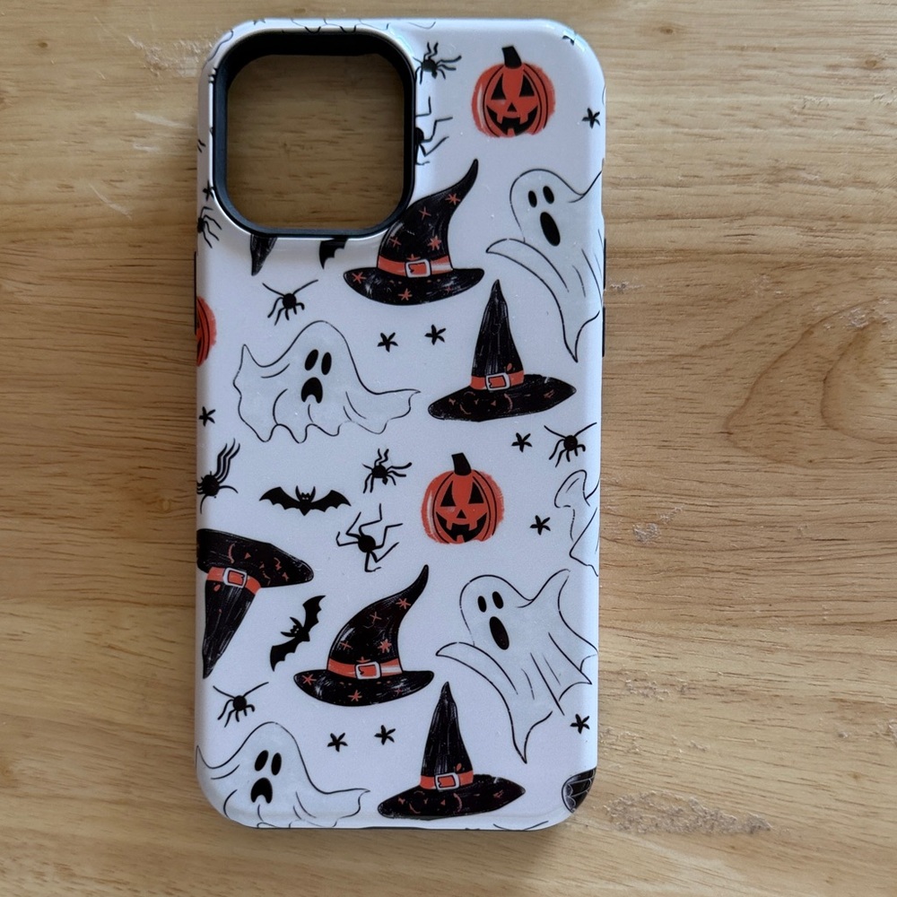 Halloween Ghost and Witch Hat Phone Case